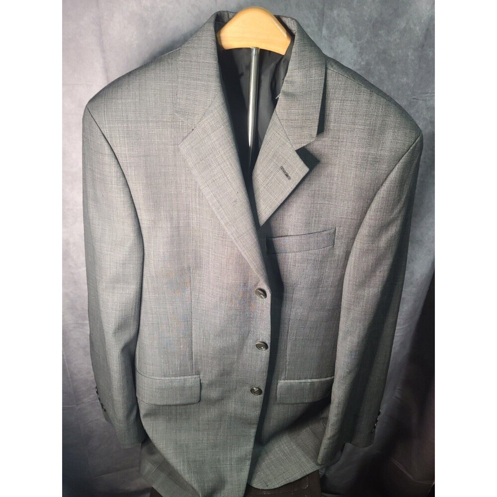 Lauren Ralph Lauren Grey Plaid Blazer Wool 40R Sport Coat Jacket